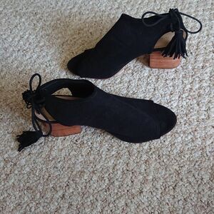 Loeffler Randall Suede Lorelei Block Slingback Sandals size 6.5
